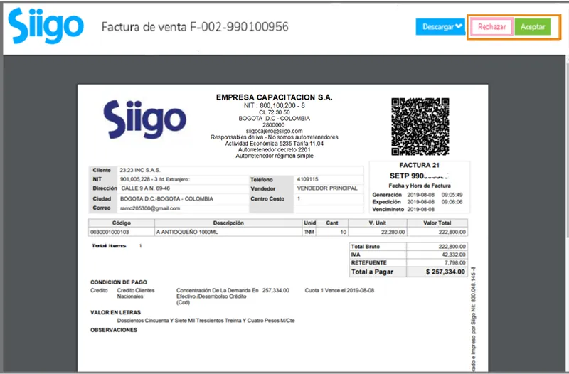 Siigo Facturación