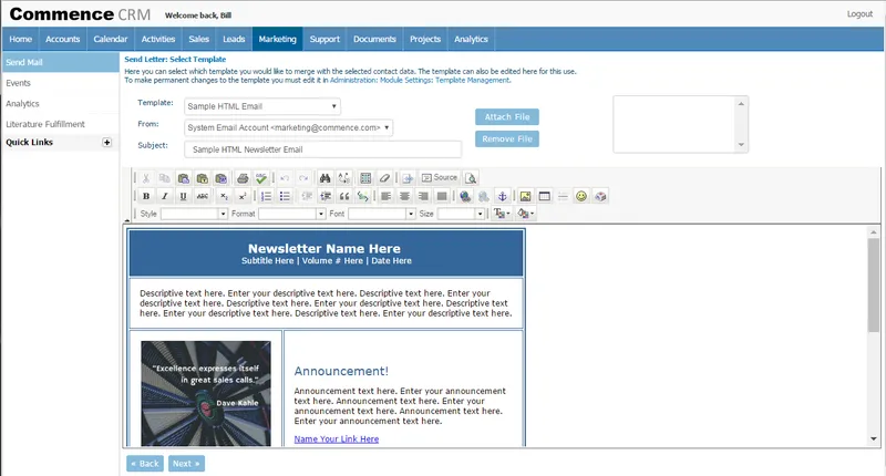 Commence CRM