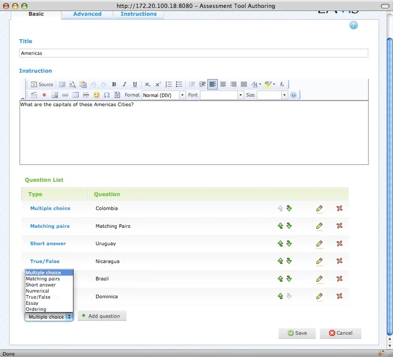LAMS Software Educativo