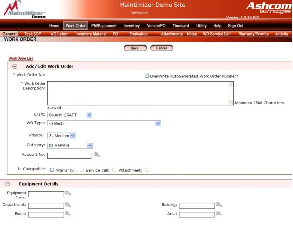 MaintiMizer CMMS